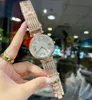Montres-bracelets de marque femmes fille diamant Bracelet Style métal bande d'acier avec Logo de luxe horloge à Quartz GS 55