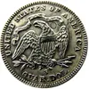 US 1877-P-S-CC Seduto Liberty Arrow Quater Dollar Craft Argento placcato Copia Monete metallo muore prezzo di fabbrica di produzione