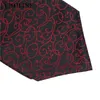 Bow Ties 07 08 09 Erkekler Vintage% 100 İpek Ascot Cravat Tie Bicret Paisley Mektupları Set Cep Meydanı Setleri Düğün Partisi
