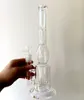 14 inch Delicate Glass Tire Perclator recycler Water Bong Hookahs Oil Dab Rigs Smoking Pipes with Honeycomb Filters