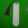 Sublimation Metal Aluminum Bookmark with Hole Tassel Filing Supplies White Blank Heat Transfer Page Marker for Student Teacher Crafts Single-Sided Printing 0512