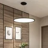 Lampes suspendues LED modernes lumières noir/blanc éclairage intérieur salon chambre décor lampe 110V 220V aluminium lampes suspenduesPendentif
