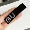 G078 Girls Gift Luxury Gletter Acrylic Quality Designers Hair Clips for Women Party Christmas Day Fashion Barretttes 75cm Black 7270978