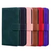 A35 A55 Étuis portefeuille vintage à la mode pour Samsung S24 A05 A05S A15 S23 Ultra Plus A14 5G M13 4G M33 M53 M23 F23 A23 Skin Feel Plain Retro Leather ID Card Holder Cover Pouch