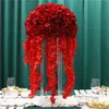 35/45 / 50CM Table de fleurs artificielles Centre de table Décor de mariage Route Lead Bouquet DIY Wisteria Vine Flores Ball Silk Party Event 220406