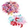 Ghirlande di fiori decorativi 100 pezzi mini fiocchi di nastro di raso regalo artigianale decorazione di nozze ornamentoDecorativo
