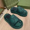 Zomer damesschoenen dikke bodem mode slippers sleehak strand slippers hoge hakken dames luie zwarte bovenkleding schoenen