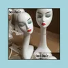 Wig Stand Hair Accessories Tools Producten Producten Plastic Lange nek Display Mannequin Hoofdwinkel Window Model Shelf voor sieraden en sjaaldruppel