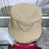مصممي الفاخرون دلو القبعة القبعات متعددة الاستخدامات الصياد القبعات الصلبة لون البسيط
