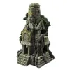 Hem rium prydnad Ancient Stone Buddha Harts Figurines Fish Tank Decoration Accessories Y200917