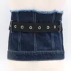 Belts Design Brand Denim Jeans Blue Navy Suspenders Bandage Punk Wide Belt For Women Waist Wrap Straps AccessoriesBelts