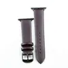 Leather Band for Apple Black buckle Strap Loop Replacement 38 40mm 42 44 mm for i series 5/4/3/2/1 G220420
