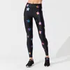Regali di leggings traspiranti skinny stampati digitali con motivo a stelle colorate moda per donna 210913