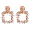 Mode Personnalité Bijoux Boucles D'oreilles Stud Femme Dangle Lustre Homes2007 Alliage Géométrique Sauvage Incrusté De Perles Boucles D'oreilles Femme Za Ret jlllHd