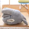 Totoro Peluche Cuscino Multifunzione 3 in 1 Cuscino da tiro Totoro Cuscino caldo per le mani Cuscino per bambini Coperta farcita Figura anime giocattolo 24833246