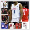 XflspNcaa Basketball SMU Mustangs Jersey College Kendric Davis Marcus Weathers Emmanuel Bandoumel Michael Weathers Zach Nutall Tristan Clark