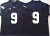 Xflsp Penn State Nittany Lions jersey 26 Saquon Barkley 11 Micah Parsons 24 Miles Sanders 9 Trace McSorley Navy Blue White Stitched mens