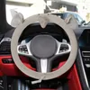 Steering Wheel Covers Breathable Adorable Good Hand Feeling Grey Decoration Case Car Cover For TruckSteering