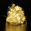 Strips Fairy Lights Copper Wire Led String Kerst Kerst Garland Binnen slaapkamer Huis Wedding Jaar Decoratie USB Portled