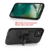 Armour PC Capa Ring Holder Case para iPhone 12 mini capa para iPhone 11 Pro XS Max XR x 8 7 6 Plus 5 5S SE 2020 5C Topa traseira