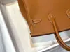 Borsa in platino Borsa firmata Mezza mano Cucito Miele Filo di cera 25 Pelle epsom Tutta la placcatura in acciaio Hardware dorato 30 Testa di donna portatile in pelle