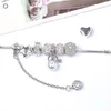 New alloy crown love big hole beads bracelet fashion personality pearl pendant women bracelet&bangle for festival gift