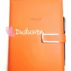 party gift H classic pu cover vip collectioin paper notebook with pen