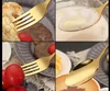 Flatware Sets Gold silver stainless steel food grade silverware cutlery set utensils include knife fork spoon teaspoon SN6572