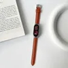Cinturino da polso in pelle modello Lychee per Xiaomi Mi Band 7 Bracciale Miband 6 5 4 3 Cinturino NFC Loop Accessori intelligenti sostituibili