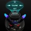 Altavoz de altavoz inalámbrico inteligente AI altavoz Bluetooth con LED Digital alarma Música Música Forma de la pelota Soporte Tf Tarjeta TF FM Radio