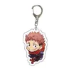 20pcs / lot Anime Jujutsu Kaisen Acrylique Porte-clés Mignon Gojo Satoru Yuji Itadori Fushiguro Megumi Pendentif Porte-clés En Gros AA220318