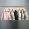 Qingwen Winter Koreanische Baumwolle Stepp Jacke Frauen 2022 Lose Große Größe Weibliche Jacke Schlank Dicken Pelz Kragen Baumwolle Parka Jacke l220725