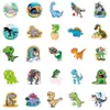50st Cartoon Dinosaur djurbilklistermärken för vattenflaska DIY Kylskåp Laptop Cups Skateboard Toys Vattentäta Dekaler
