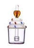 Vintage unieke cupcake strooi bubbler glazen bonghaak water rookpijp kan een klantlogo plaatsen door dhl ups cne