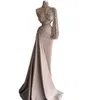 Sexy One Shoulder Evening Dress Elegnat Mermaid Sequined Beaded Dubai Women Cut Out Wear Custom Made Prom Formal Gowns