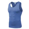 Compresión de verano sin mangas Camisas para correr Hombres Secado rápido Ropa deportiva elástica Chaleco Gimnasio Fitness Entrenamiento Camisetas sin mangas Personalizar 220704