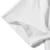 T-shirt da uomo in bianco e nero di design estivo con maniche a colori T-shirt da vacanza a maniche corte con stampa di lettere casual T-shirt di marca di alta qualità