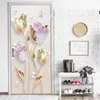 Adesivos da porta da paisagem 3D Removível Vinilos para Puertas Adesivo Papel de Wallpaper Murais para Doors Bibliotheque Decoração Moderna de Casa 220716