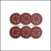 Other Hand Tools Home Garden 5 Inch 8 Hole Sanding Discs Sandpaper Pads Abrasive 40 60 80 100 120 180 240 320 400 600 800 1000 1200 1500 2