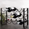 Durable Iron Wine Bottle Holders Creative Practical Home Living Room Decorative Cabinet Display Storage Racks Bar Rack 220509