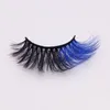 أحدث 3D Mink Eyelash Colorful 100 Mink Mix Mix Color Pink Blue Red White False False False Fluffy Soft Cilias Pendor7000062