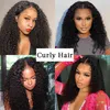 V Part Wig Human Hair Machine No Gear Out Brazilian kinky curly s for Women Deep Wave Short Jerry Glueless 220707