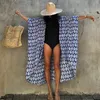 Etniska kläder broderier kaftan strand tunika täcker sagda de praia baddräkt kvinnor bikini pareo sarong beachwearethnic