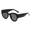 Lyxiga designersolglasögon för kvinnor Uv-skydd Stor oval båge Glasögon dam kör solglasögon med box