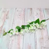 Dekorativa blommor kransar 1 st bougainvillea gren med blad konstgjord blomma hemfest dekoration falska diy blommor arrangemang material