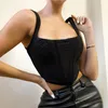 Women039s Tanks Camis高品質のコルセットトップY2K女性2022到着CB骨の並んでいる家のセクシーなタンク女性作物7538403