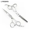 Haarschaar 5.5 inch 6 Japan Barber Shears Snijden Blue Stone Shear Salon Tools Lyrebird 220317