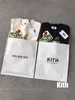 男性用デザイナーTシャツKITHダイヤモンド半袖ブラックTシャツファッション衣料ブランドラウンドネックスリムソーシャルスピリットガイハーフマン00106