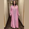 Roupas étnicas Grandeza de luxo abaya dubai peru islâmico vestido longo muçulmano kaftan marroquino caftan vestidos para mulheres djellaba túnica longa fem
