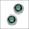 Boucles D'oreilles Bijoux De Mode Style Zircon Cubique De Mariage Pour Les Femmes Déclaration Boucle D'oreille De Haute Qualité Colorf Marque Cz St Dhrb7